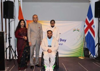 आइसलैंड में भारतीय दूतावास में गणतंत्र दिवस समारोह, शम्स आलम का सम्मान
