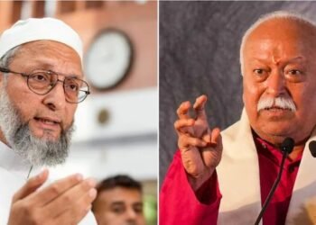 मोहन भागवत के बयान पर भड़के ओवैसी, बोले- “सावरकर, हेडगेवार और गोलवलकर की रचनाओं के अंश पढ़ें, फिर लोग खुद तय करें कि RSS क्या है।”