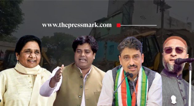 सहारनपुर कलेक्ट्रेट की मस्जिद गिराए जाने पर, ओवैसी-मायावती-चंद्रशेखर और कांग्रेस नेताओं ने सरकार को घेरा।
