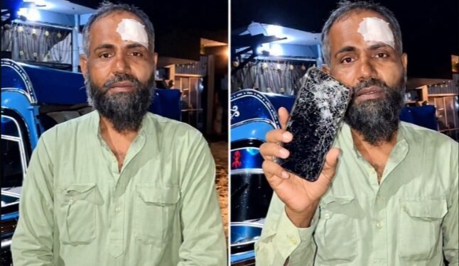भोपाल में मुस्लिम ऑटो चालक से मारपीट, धार्मिक पहचान देखकर निशाना बनाने का दावा।